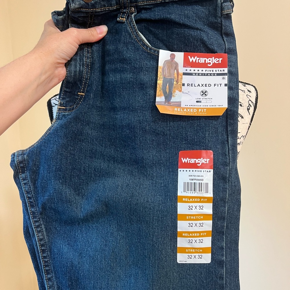 Wrangler Blue Straight Leg Jeans Classic Style